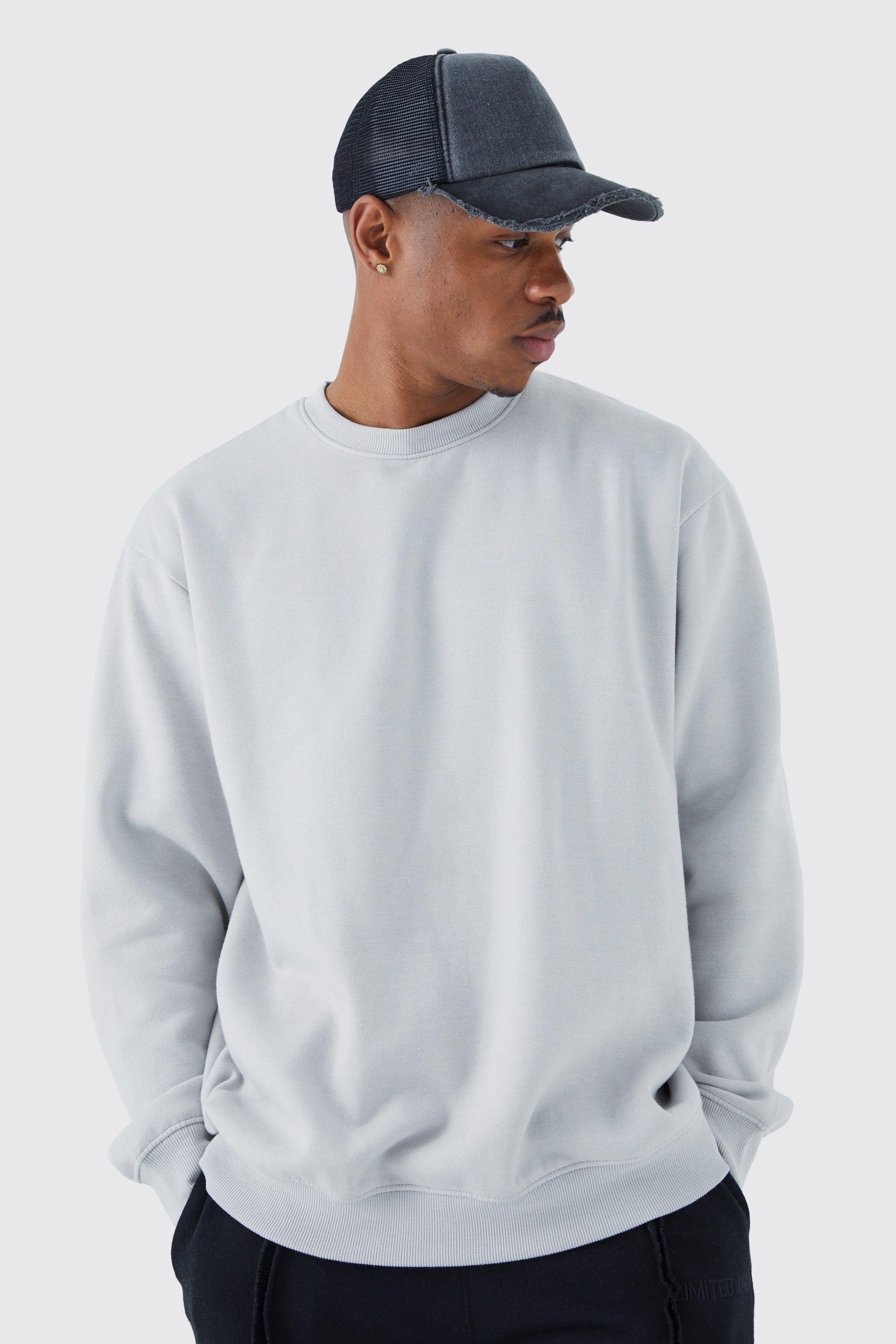 Plain grey 2024 sweatshirt mens